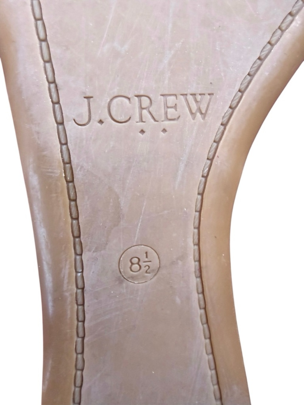J.Crew Burgundy Suede‎ Tassel Flats Pointed Toe Leather Size 8.5 - Picture 3 of 5